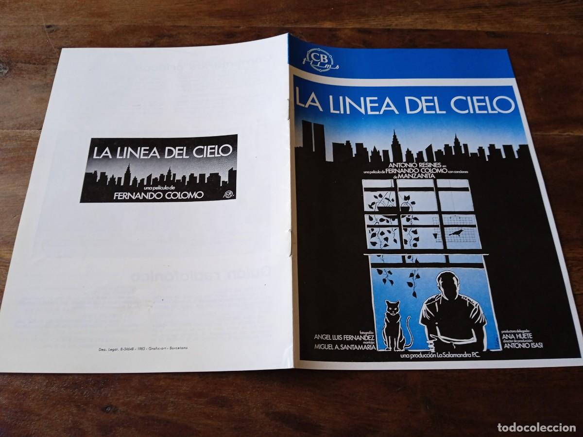 Cinema: La linea del cielo - Antonio Resines, Beatriz Perez-Porro, F. Colomo - Guia original CB Films 1983