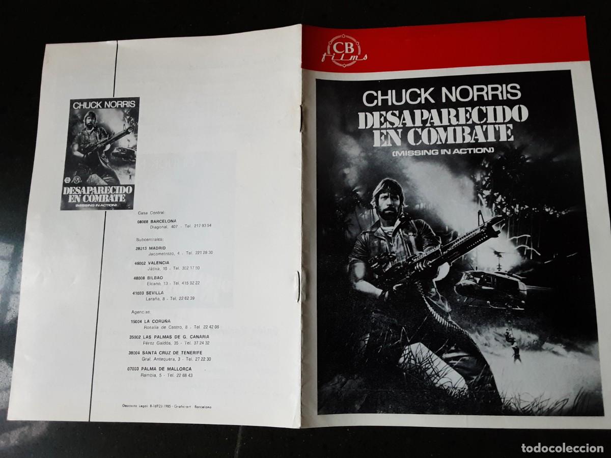 Cine: DESAPARECIDO EN COMBATE, CHUCK NORRIS, CB FILMS 1985