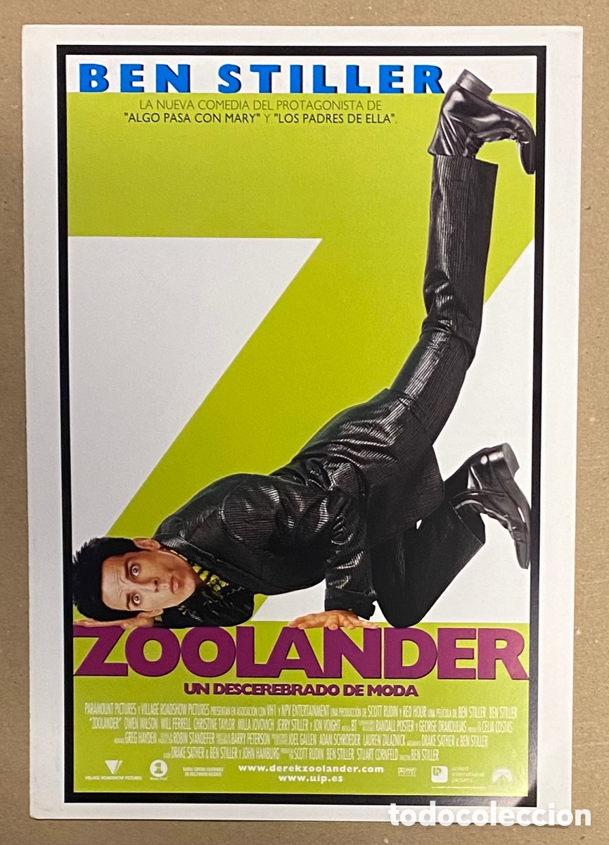 Cin&eacute;ma: ZOOLANDER. GU&Iacute;A PUBLICITARIA DE LA PEL&Iacute;CULA. BEN STILLER.