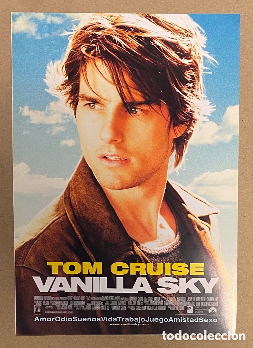 Kino: VANILLA SKY. GU&Iacute;A PUBLICITARIA DE LA PEL&Iacute;CULA. TOM CRUISE, PEN&Eacute;LOPE CRUZ,..