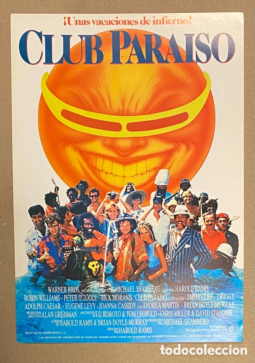 Cin&eacute;ma: CLUB PARAISO. GU&Iacute;A PUBLICITARIA DE LA PEL&Iacute;CULA. ROBIN WILLIAMS, PETER O&rsquo;TOOLE.