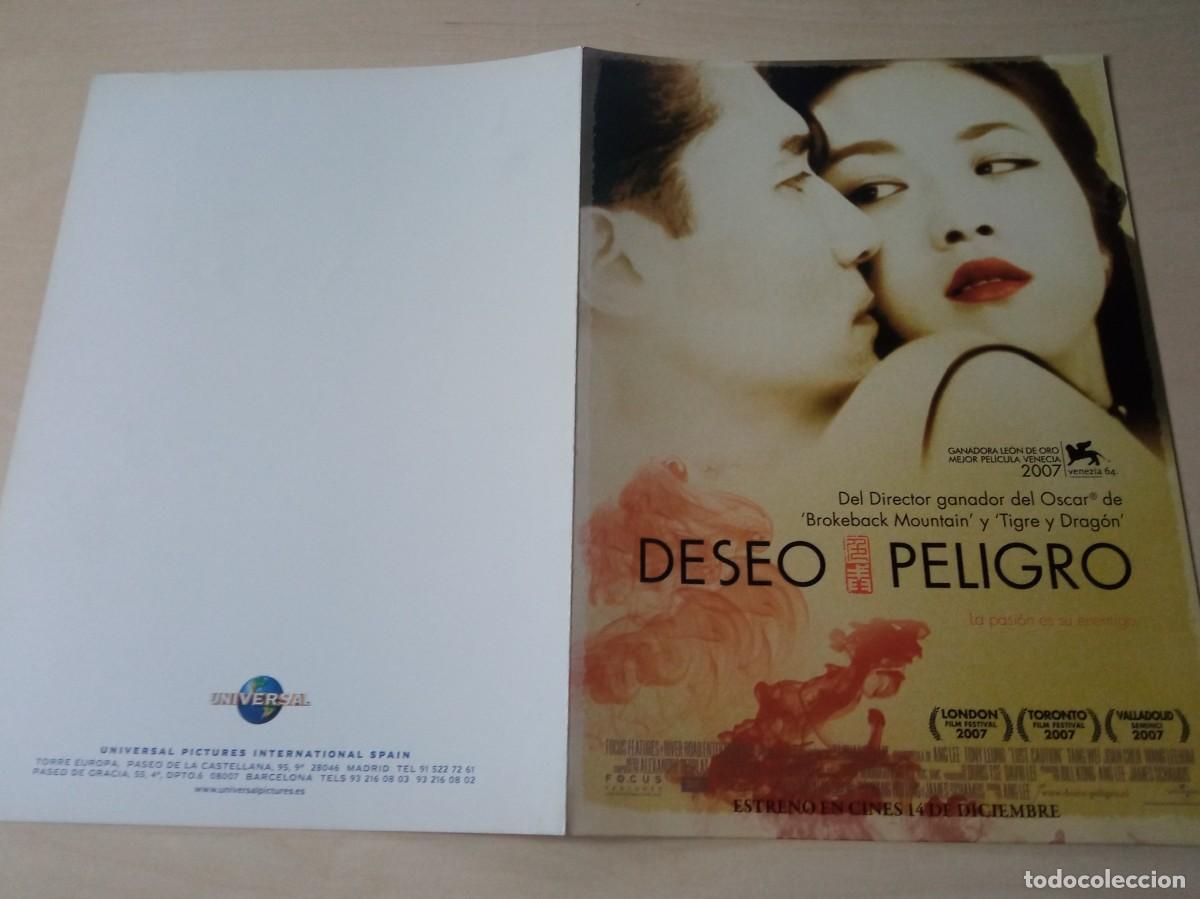 Cinema: DESEO, PELIGRO (GUIA CINE ORIGINAL DOBLE) (PEDIDO MINIMO 5 EUROS)