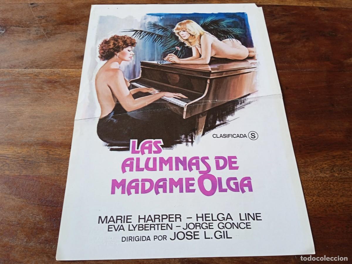 Cine: Las Alumnas de Madame Olga - Helga Line, Eva Lyberten - Guia original Balcazar 1980
