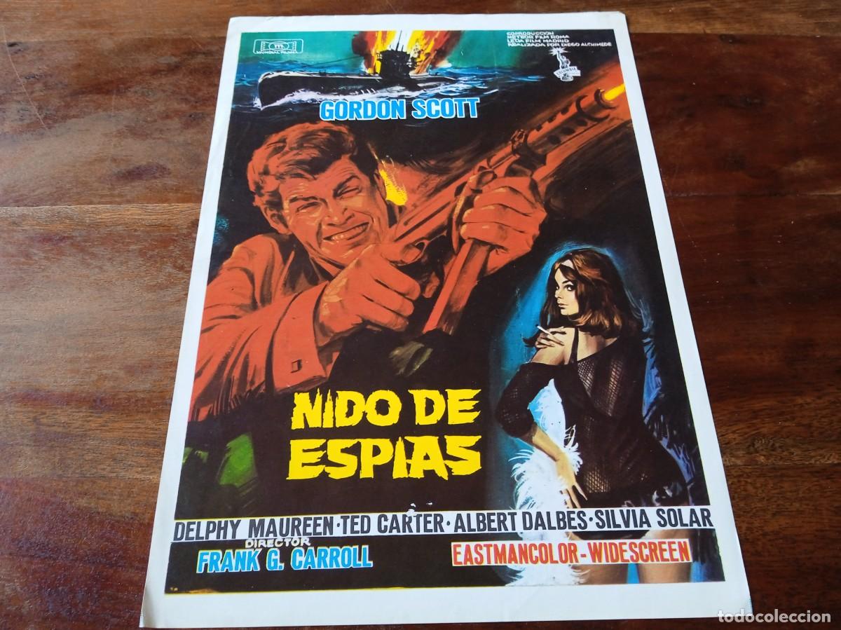 Cine: Nido de Espias - Gordon Scott, Silvia Solar, Delphy Maureen - Guia original Mundial 1967