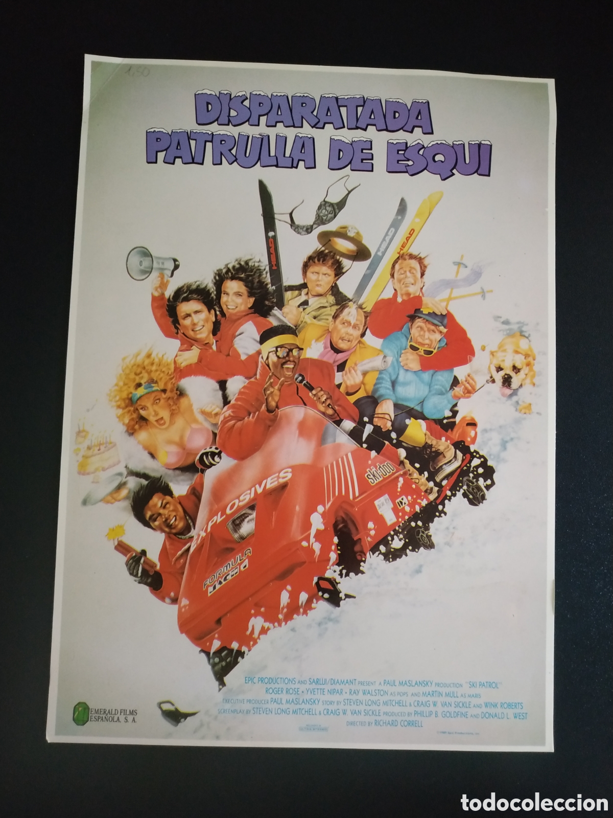 Cinema: DISPARTADA PATRULLA DE ESQUI - ROGER ROSE Y YVETTE NIPAR CON RAY WALSTON - GUIA DE CINE ORIGINAL B48