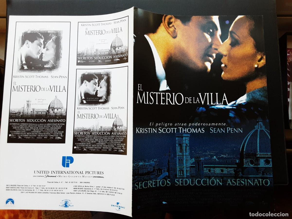 Cine: EL MISTERIO DE LA VILLA, KRISTIN SCOTT THOMAS, SEAN PENN
