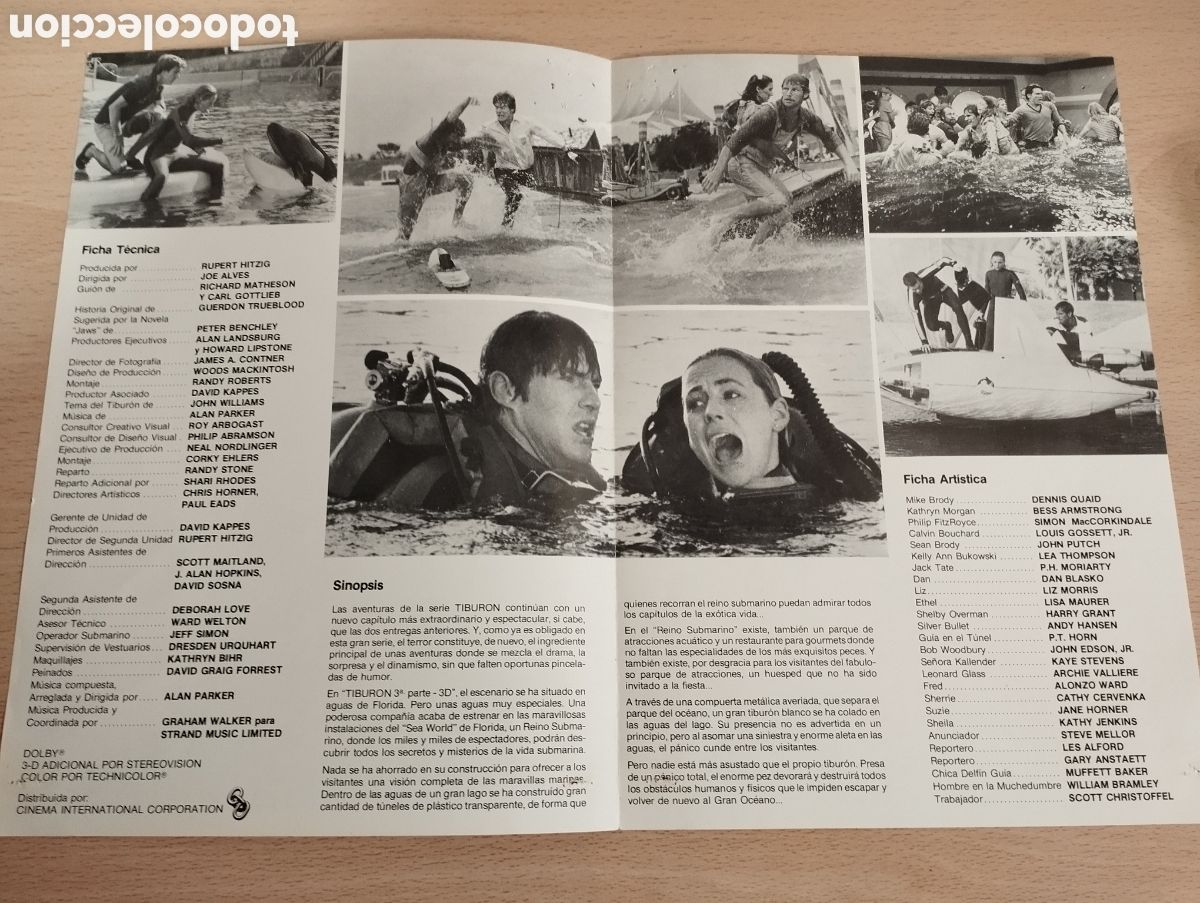 Cine: CINE-FOLLETO PROGRAMA EL GRAN TIBUR&Oacute;N - Foto 2