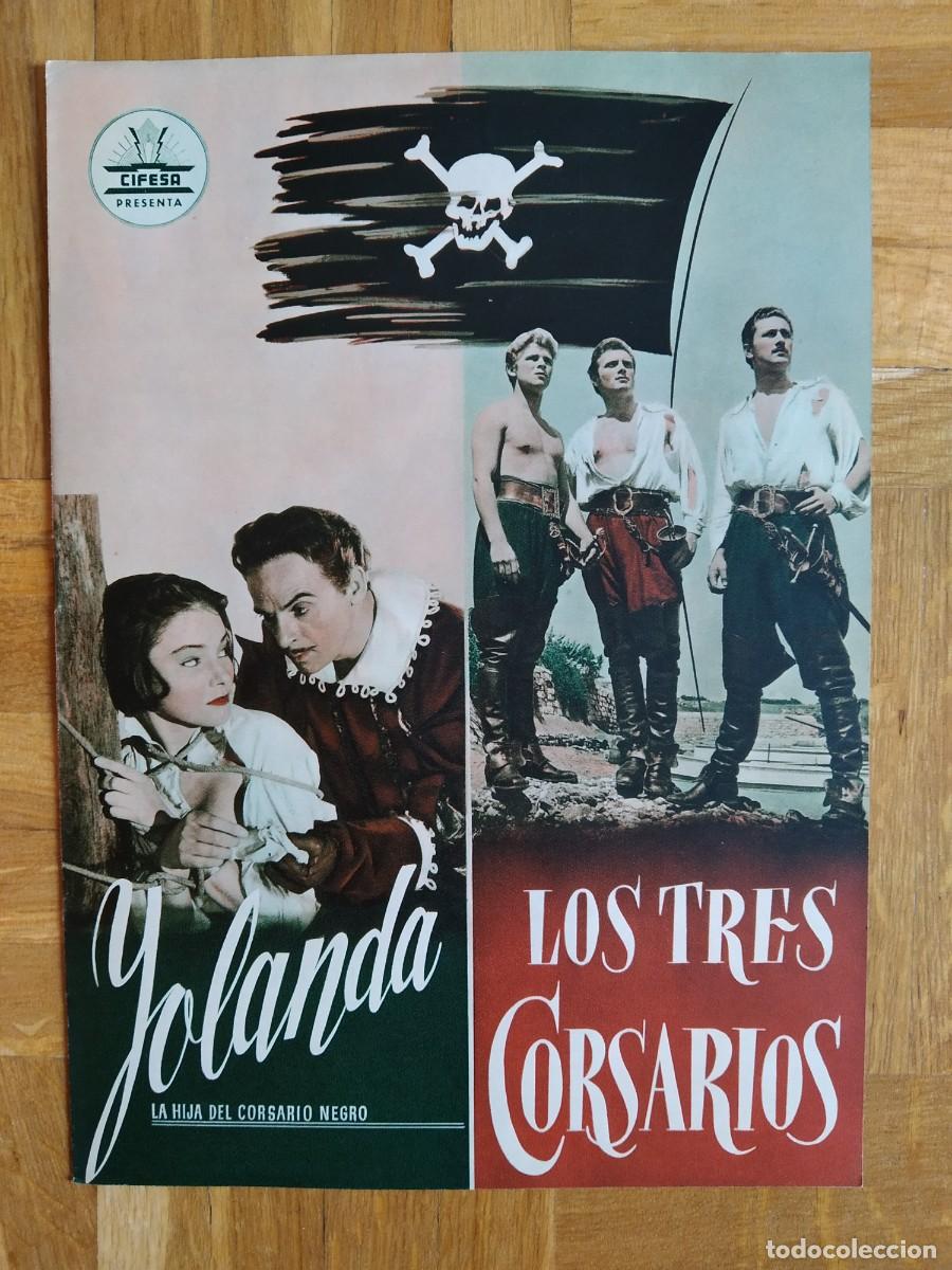 Cine: GUIA PROGRAMA CIFESA YOLANDA, LOS TRES CORSARIOS MAY BRITT MARC LAWRENCE RENATO SALVATORI VER FOTOS