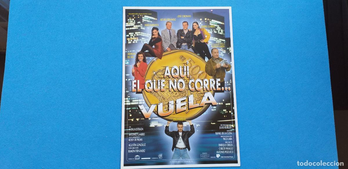 Cinema: Guia Publicitaria doble: Aqui el que no corre vuela. Alfredo Landa, Arturo Fernandez