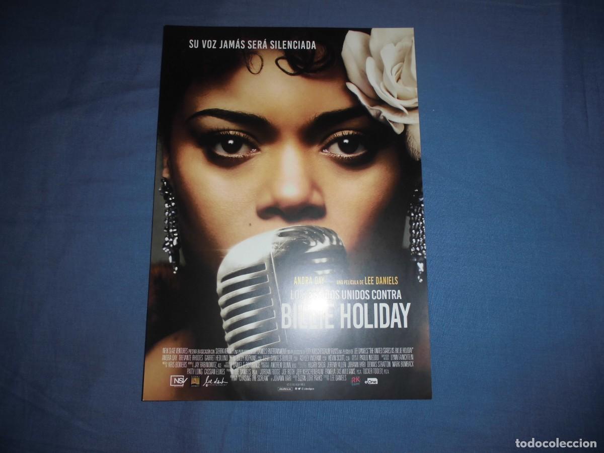 Cine: LOS ESTADOS UNIDOS CONTRA BILLIE HOLIDAY. GUIA PUBLICITARIA SENCILLA. ORIGINAL.NUEVO.