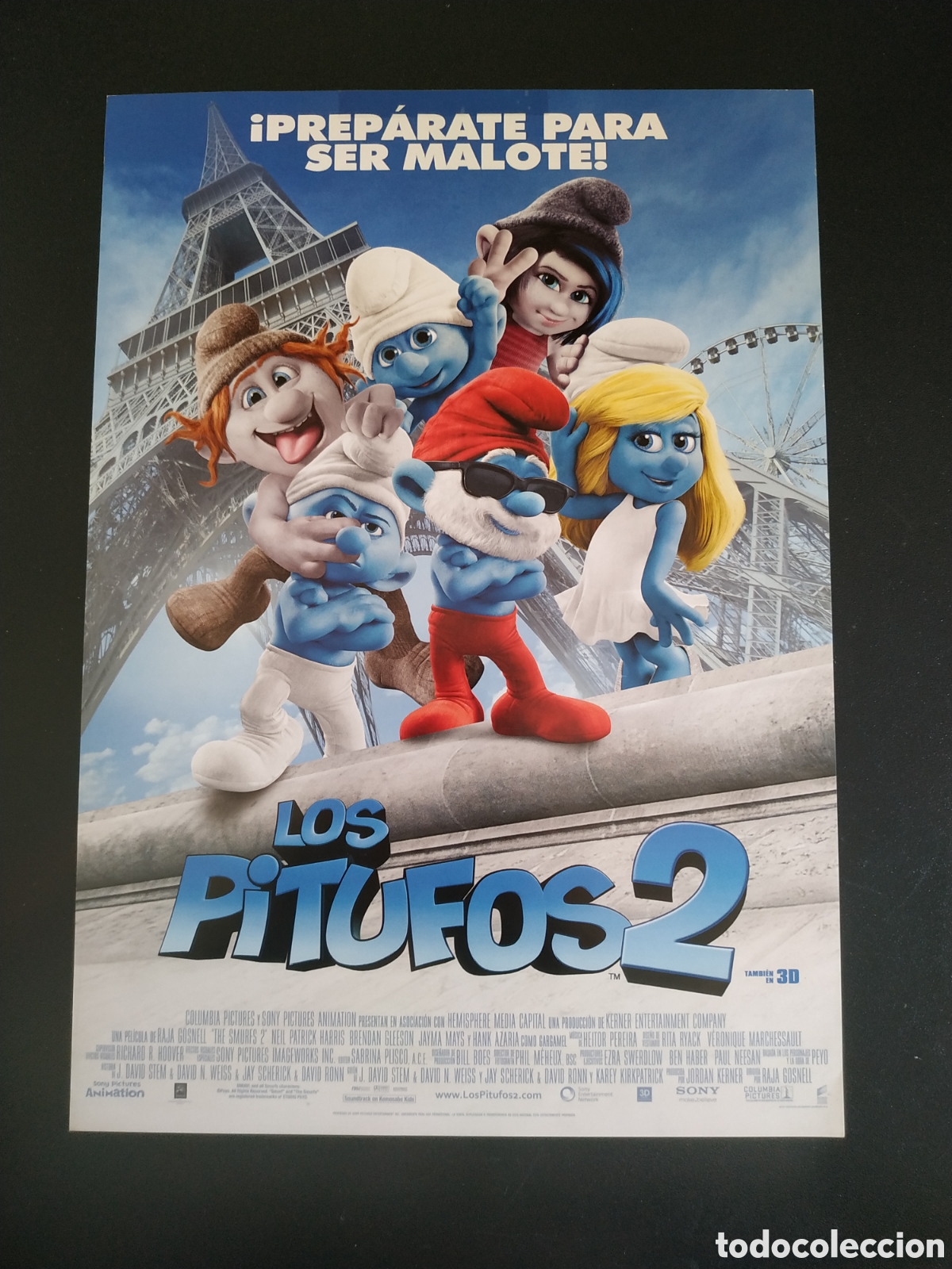 Cine: LOS PITUFOS 2 PREPARATE PARA SER MALOTE - ANIMACION - GU&Iacute;A DE CINE ORIGINAL B62