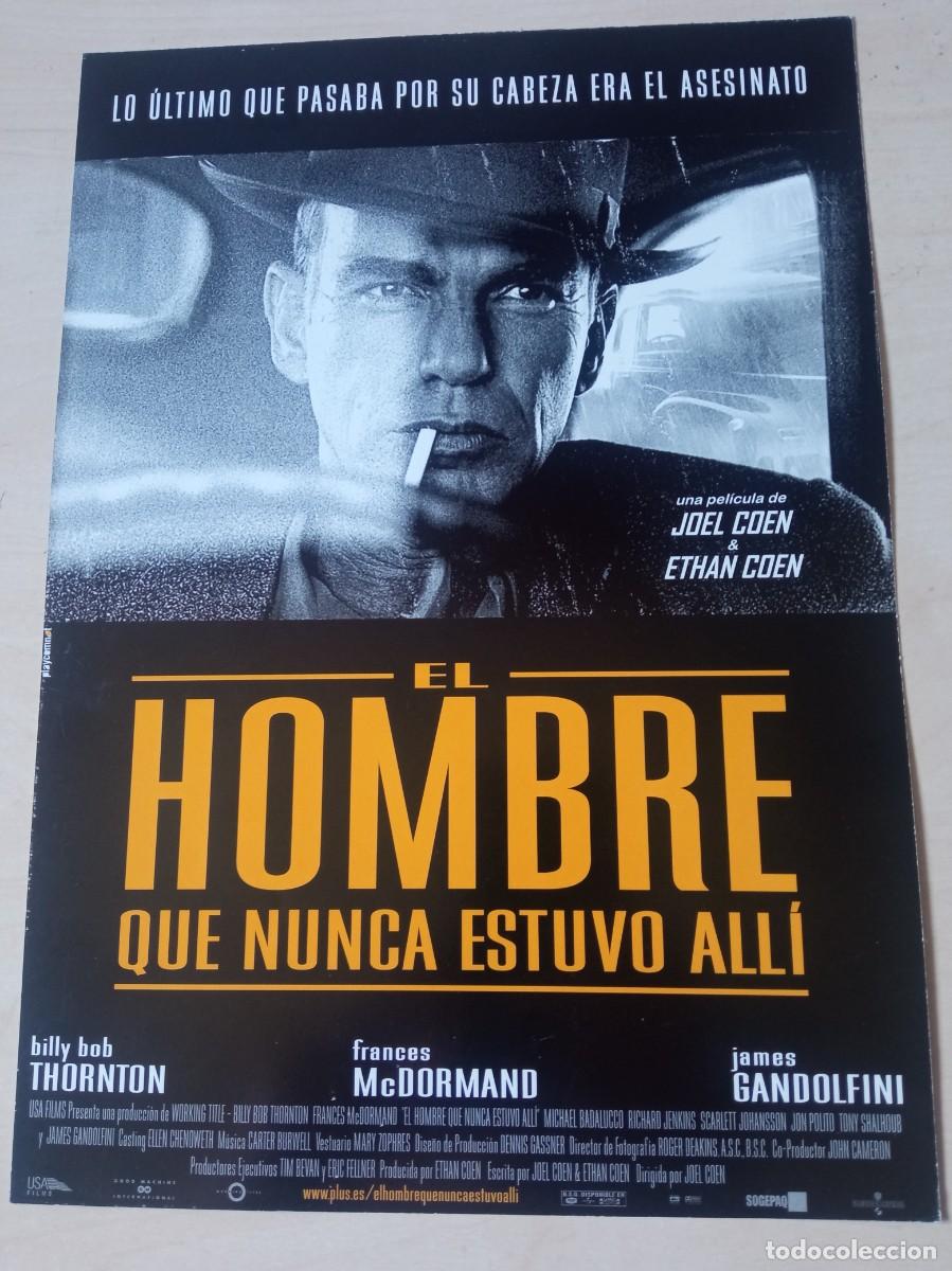 Cinema: EL HOMBRE QUE NUNCA ESTUVO ALLI (GUIA ORIGINAL CINE SIMPLE) COHEN (PEDIDO MINIMO 5 EUROS)