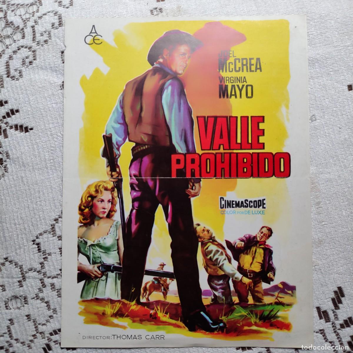 Cine: GUIA CINE . VALLE PROHIBIDO ** JOEL McCREA, VIRGINIA MAYO. 1961 - L7