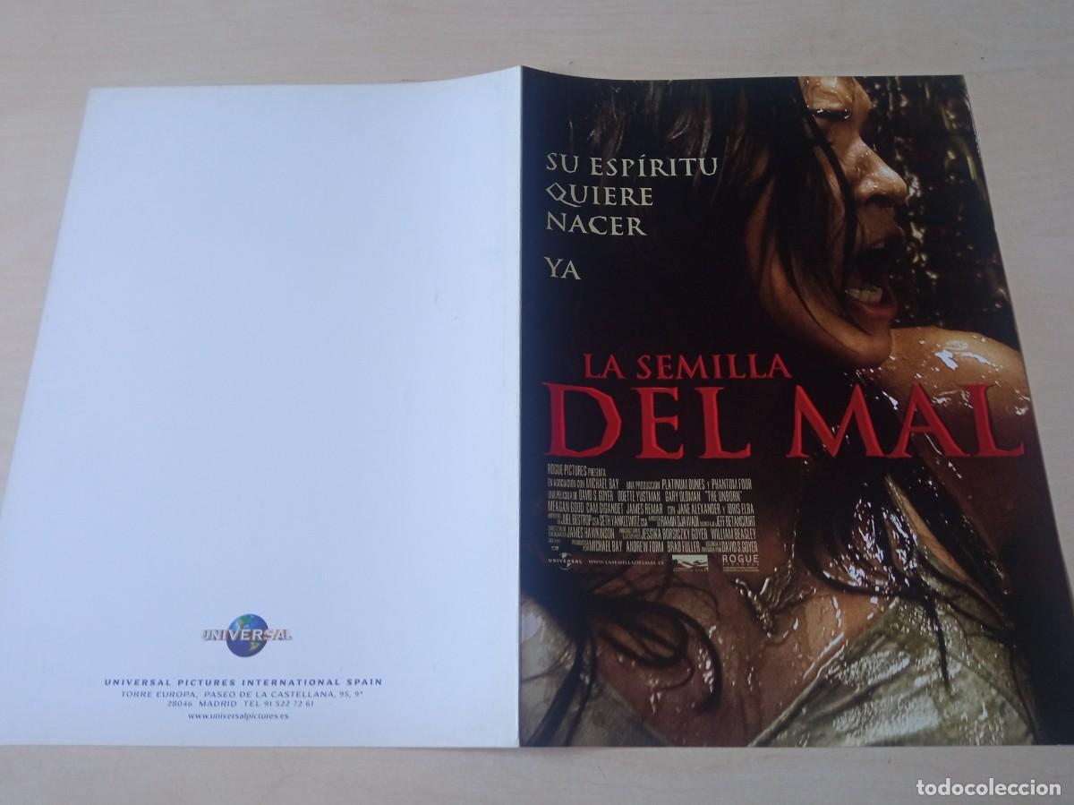 Cinema: LA SEMILLA DEL MAL (GUIA ORIGINAL CINE DOBLE) TERROR (PEDIDO MINIMO 5 EUROS)