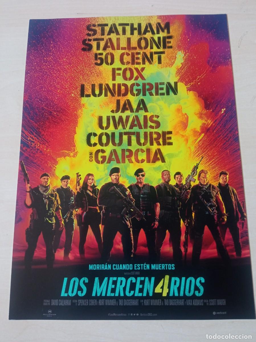 Cine: LOS MERCENARIOS 4 (GUIA O CINE SIMPLE) JASON STAHAM,SYLVESTER STALLONE (PEDIDO MINIMO 5 EUROS)