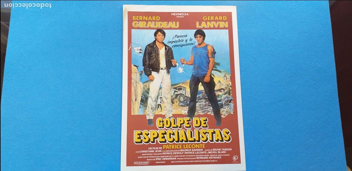 Kino: GUIA SIMPLE: GOLPE DE ESPECIALISTAS. LES SPECIALISTES. PATRICE LECONTE-BERNARD GIRAUDEAU-GERARD LANV