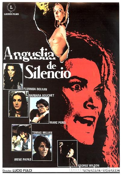 Cine: ANGUSTIA DE SILENCIO GU&Iacute;A ORIGINAL SIMPLE DE SU ESTRENO EN ESPA&Ntilde;A GIALLO DE CULTO LUCIO FULCI