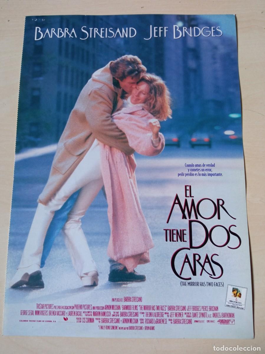 Cine: EL AMOR TIENE DOS CARAS (GUIA O. CINE SIMPLE) BARBRA STREISAND,J. BRIDGES (PEDIDO MINIMO 5 EUROS)