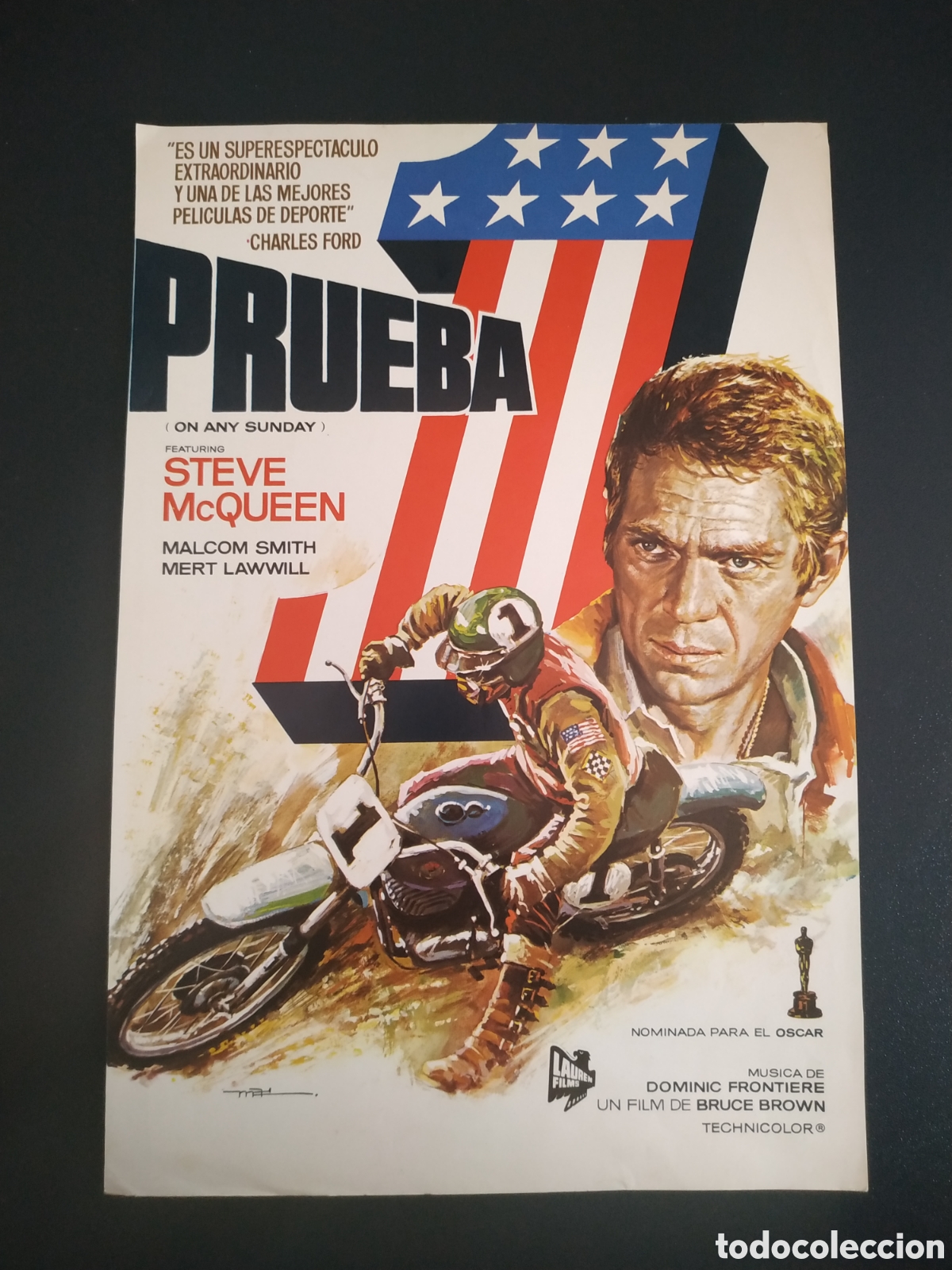 Cin&eacute;ma: PRUEBA ( ON ANY SUNDAY ) - STEVE MCQUENN - LAUREN FILMS - GUIA DE CINE ORIGINAL B67