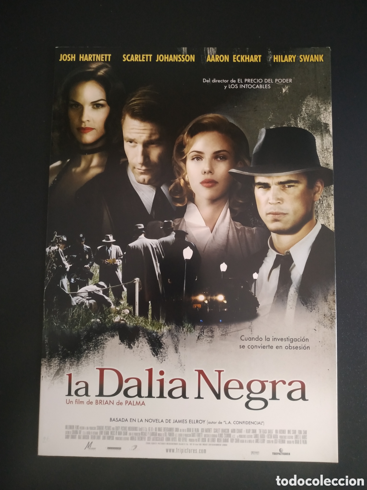 Cine: LA DALIA NEGRA - JOSH HARNETT SCARLETT JOHANSSON Y AARON ECKHART - GUIA DE CINE ORIGINAL B67