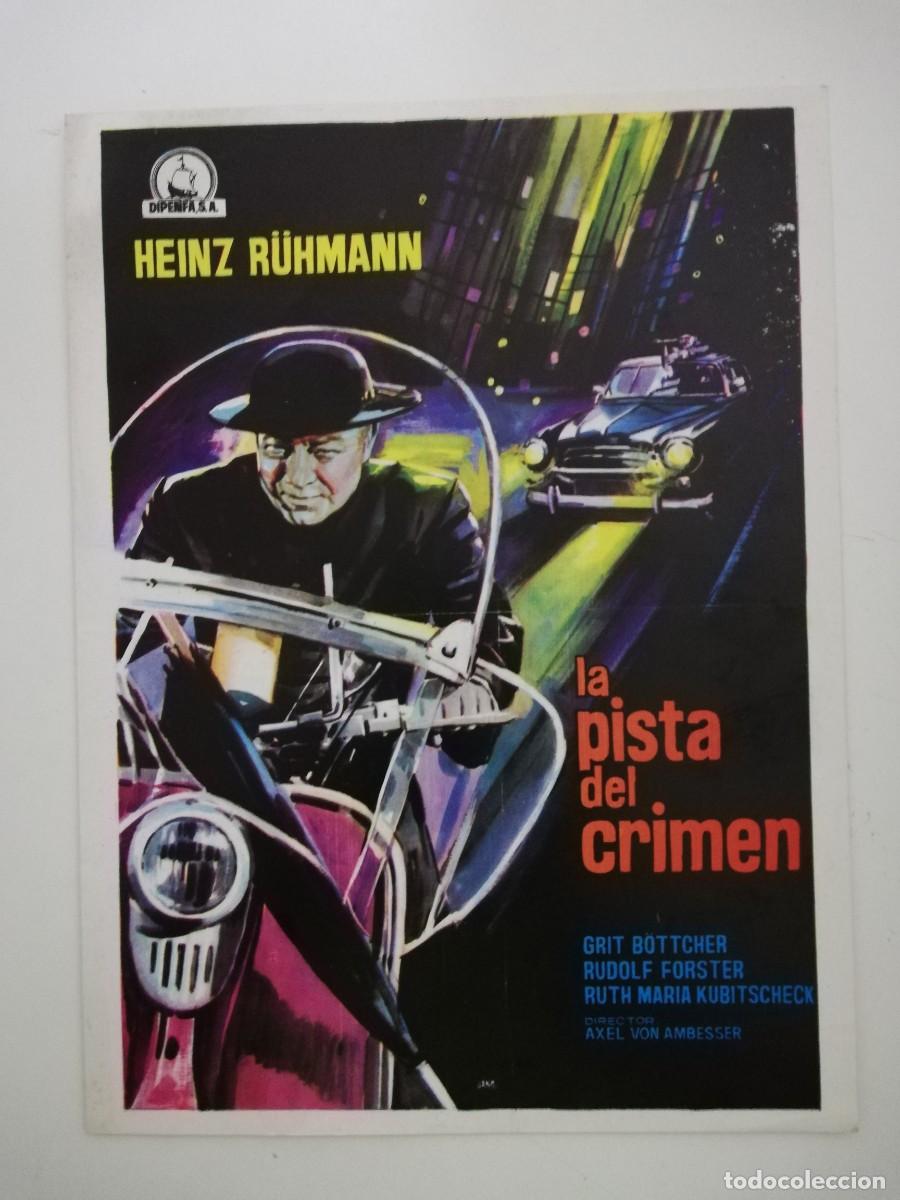 Cinema: GUIA PUBLICITARIA DE CINE LA PISTA DEL CRIMEN - HEINZ R&Uuml;HMANN - GRIT B&Ouml;TTCHER