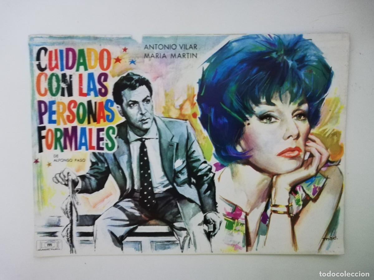 Cinema: GUIA PUBLICITARIA DE CINE CUIDADO CON LAS PERSONAS FORMALES - ANTONIO VILAR - MARIA MARTIN