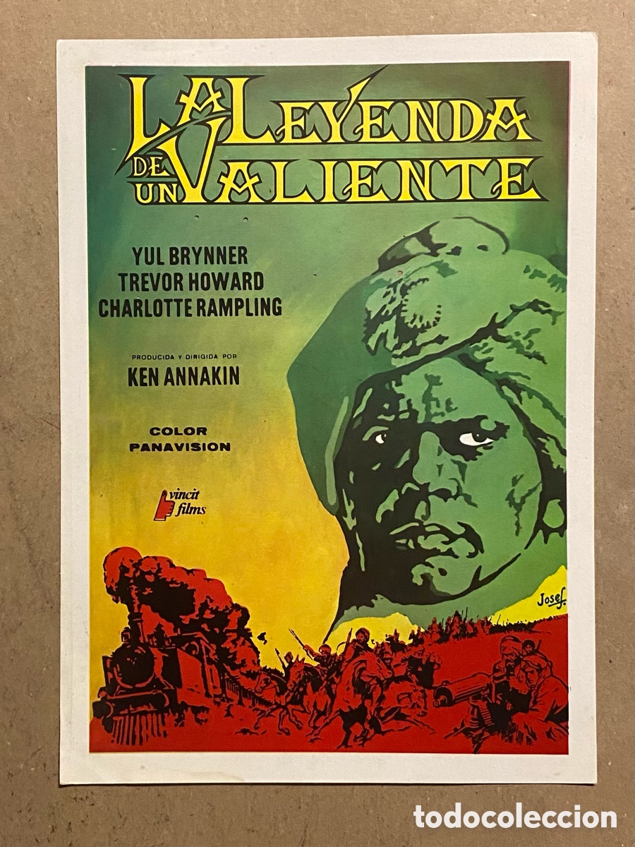Kino: LA LEYENDA DE UN VALIENTE. GU&Iacute;A PROMOCIONAL PEL&Iacute;CULA YUL BRYNNER, TREVOR HOWARD,&hellip;
