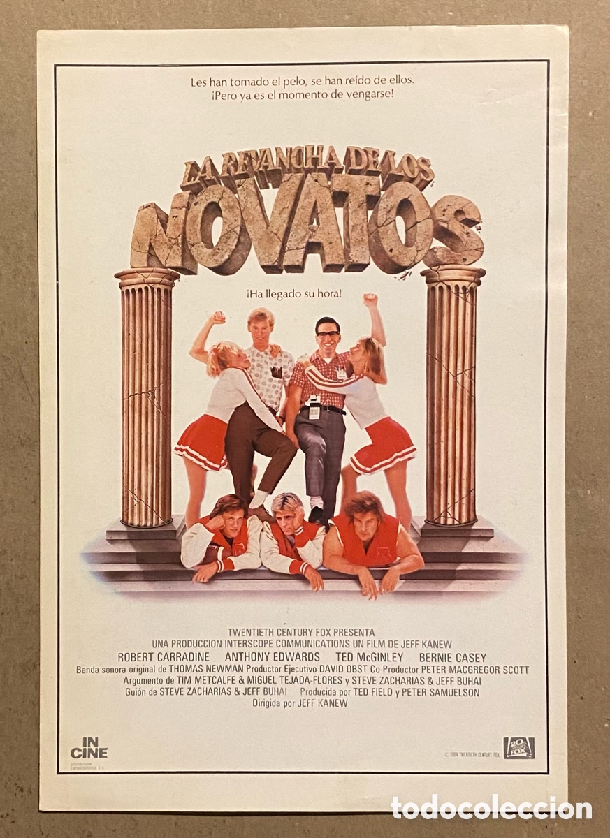 Cinema: LA REVANCHA DE LOS NOVATOS. GU&Iacute;A PROMOCIONAL PEL&Iacute;CULA JEFF KANEW,&hellip;
