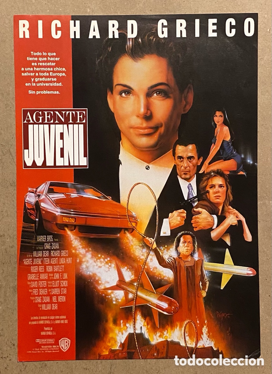 Cinema: AGENTE JUVENIL. GU&Iacute;A PROMOCIONAL DE LA PEL&Iacute;CULA DE RICHARD GRECO.