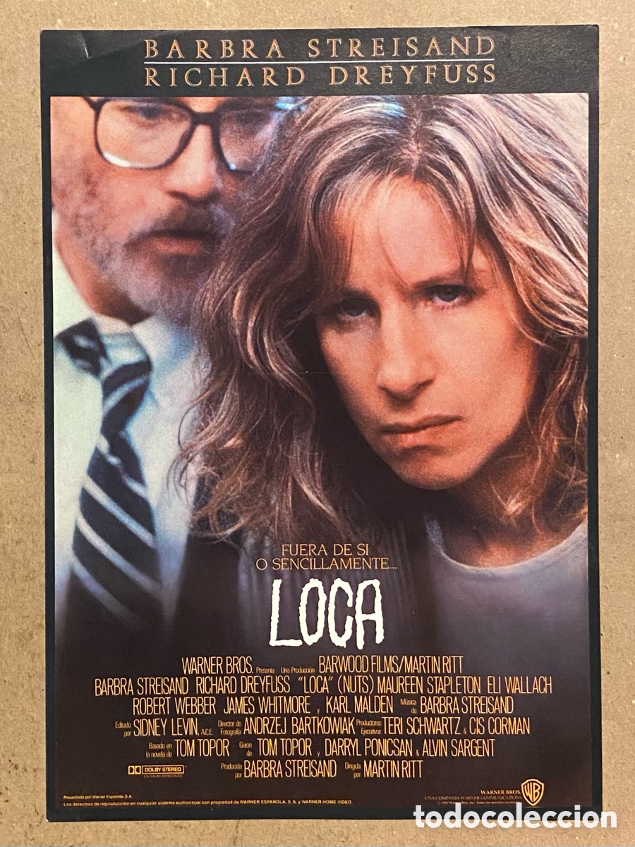 Kino: LOCA. GU&Iacute;A PROMOCIONAL DE LA PEL&Iacute;CULA B&Aacute;RBARA STREISAND, RICHARD DREYFUSS,..