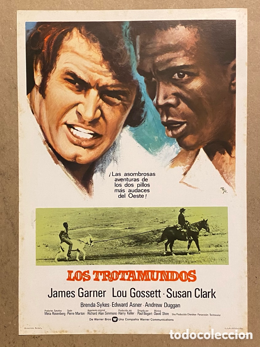 Cinema: LOS TROTAMUNDOS. GU&Iacute;A PROMOCIONAL DE LA PEL&Iacute;CULA DE JAMES GARNER, LOU GOSSETT, SUSAN CLARK,