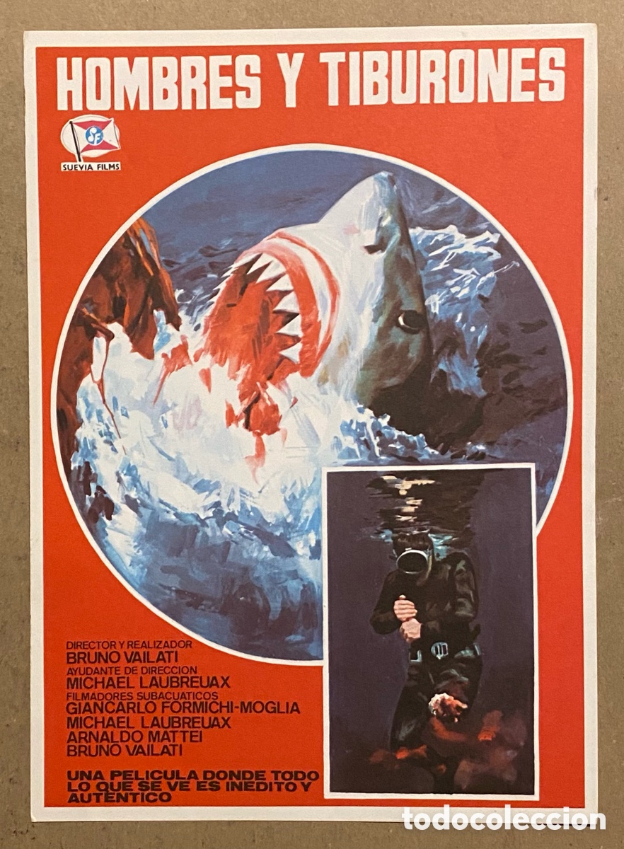 Cinema: HOMBRES Y TIBURONES. GU&Iacute;A PROMOCIONAL DE LA PEL&Iacute;CULA DE BRUNO VAILATI.