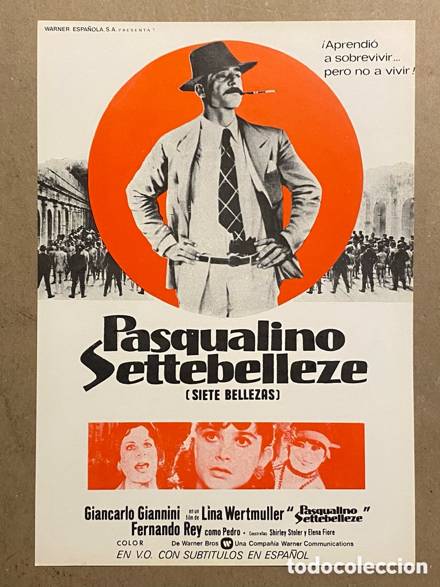 Cinema: PASQUALINO: SIETE BELLEZAS. GU&Iacute;A PROMOCIONAL DE LA PEL&Iacute;CULA DE GIANCARLO GIANNINI,&hellip;
