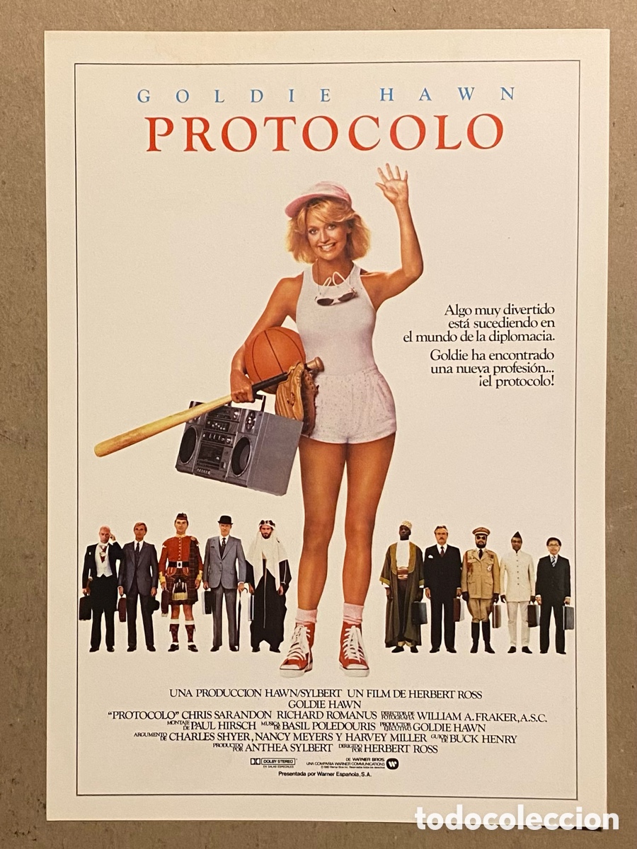 Cinema: PROTOCOLO. GU&Iacute;A PROMOCIONAL DE LA PEL&Iacute;CULA DE GOLDIE HAWN,&hellip;