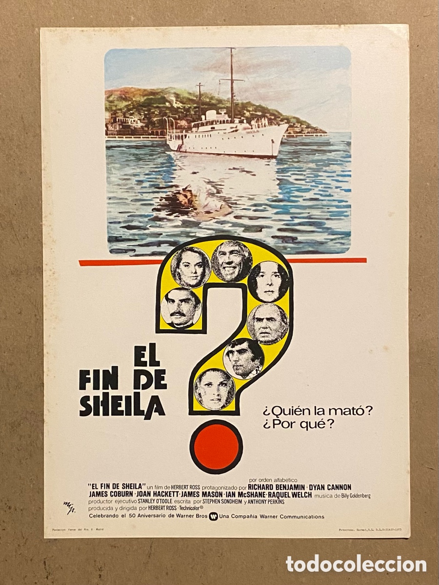 Cinema: EL FIN DE SHEILA. GU&Iacute;A PROMOCIONAL DE LA PEL&Iacute;CULA DE HERBET ROSS, JOAN HACKETT,&hellip;