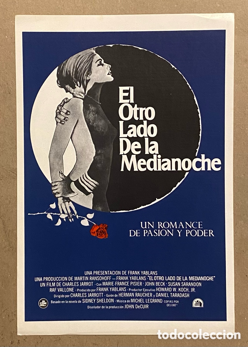 Cine: EL OTRO LADO DE LA MEDIANOCHE. GU&Iacute;A PROMOCIONAL DE LA PEL&Iacute;CULA CHARLES JARROT, SUSAN SARANDON,&hellip;