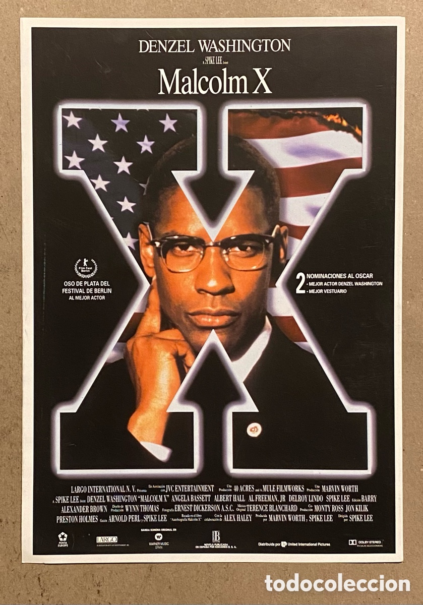 Cinema: MALCOLM X. GU&Iacute;A PROMOCIONAL DE LA PEL&Iacute;CULA DE SPIKE LEE, DENZEL WASHINGTON,&hellip;