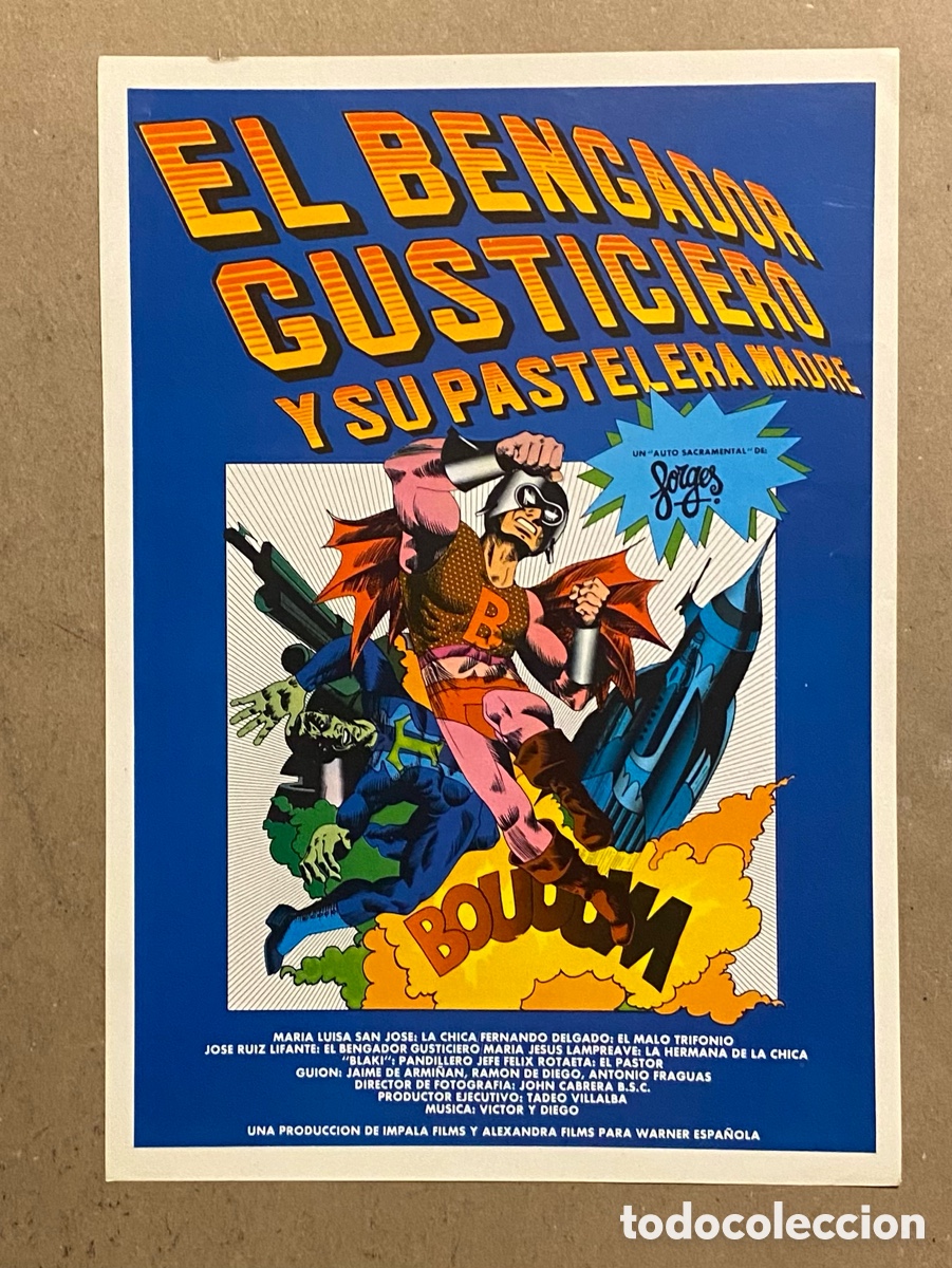 Cinema: EL BENGADOR GUSTICIERO Y SU PASTELERA MADRE. GU&Iacute;A PROMOCIONAL DE LA PEL&Iacute;CULA DE FORGES.
