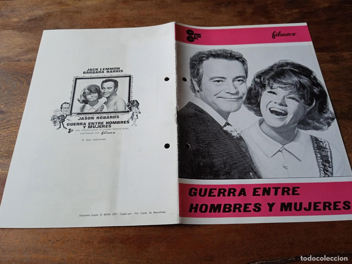 Cin&eacute;ma: Guerra entre hombres y mujeres - Jack Lemmon, Barbara Harris - Guia original Filmax 1972