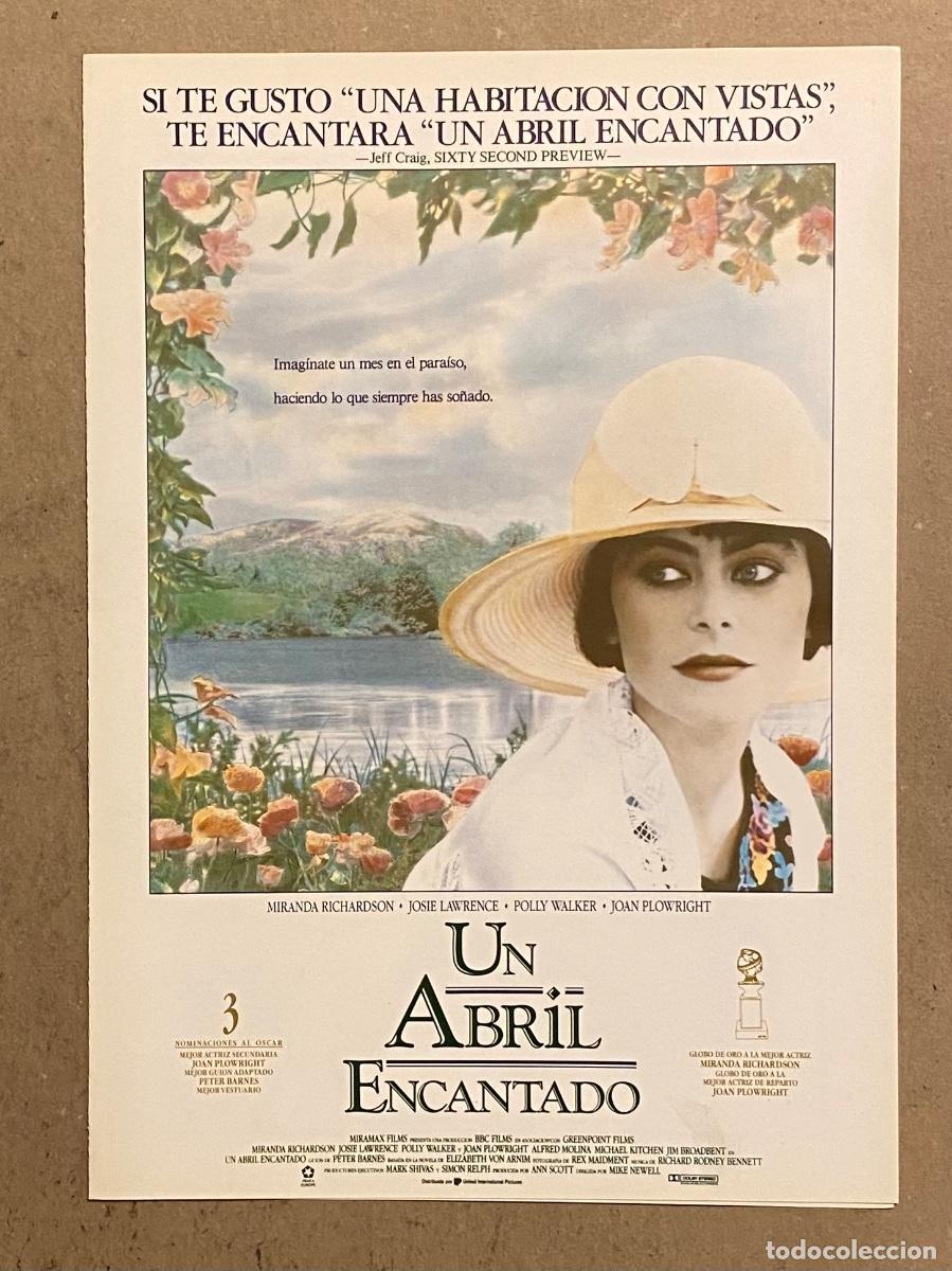 Cinema: UN ABRIL ENCANTADO. GU&Iacute;A PROMOCIONAL DE LA PEL&Iacute;CULA DE MIRANDA RICHARDSON,,&hellip;