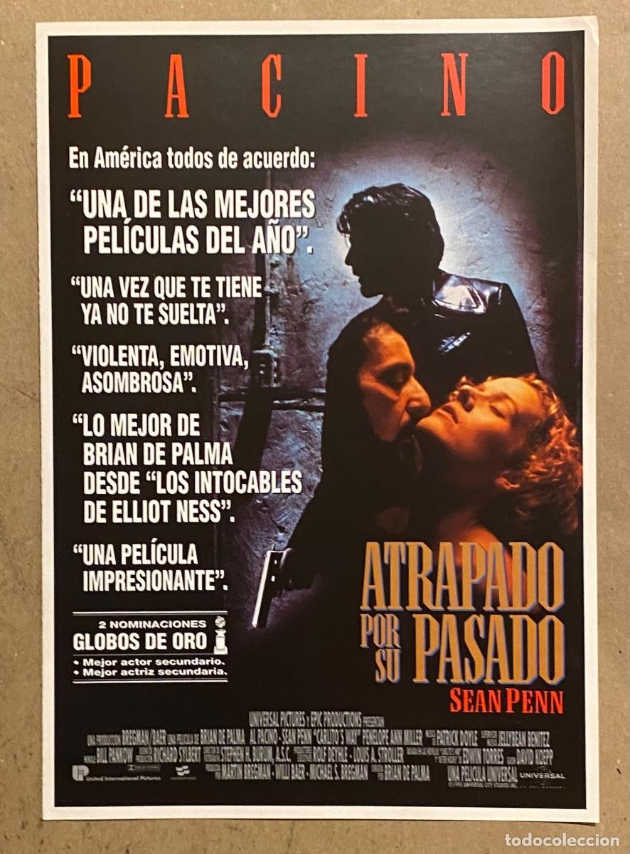 Cine: ATRAPADO POR SU PASADO. GU&Iacute;A Y FOLLETO PROMOCIONAL DE LA PEL&Iacute;CULA DE BRIAN DE PALMA, AL PACINO, SEAN