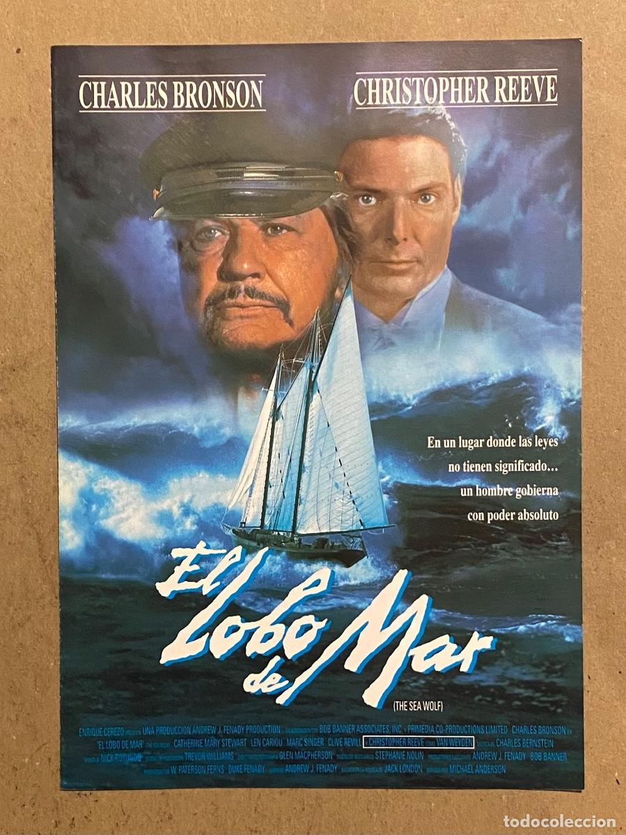 Cine: EL LOBO DE MAR. GU&Iacute;A PROMOCIONAL DE LA PEL&Iacute;CULA DE CHARLES BRONSON, CHRISTOPHER REEVE,&hellip;