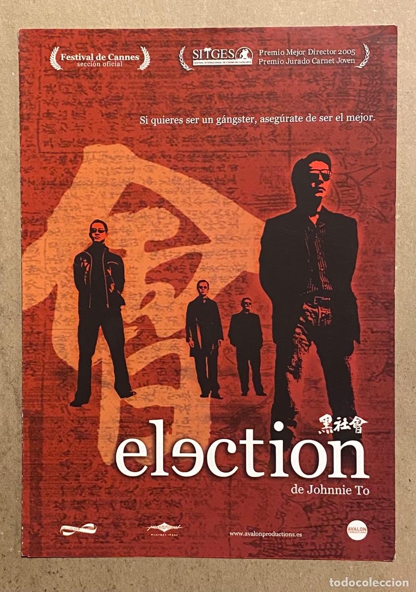 Cinema: ELECTION. GU&Iacute;A PROMOCIONAL DE LA PEL&Iacute;CULA DE JOHNNIE TO