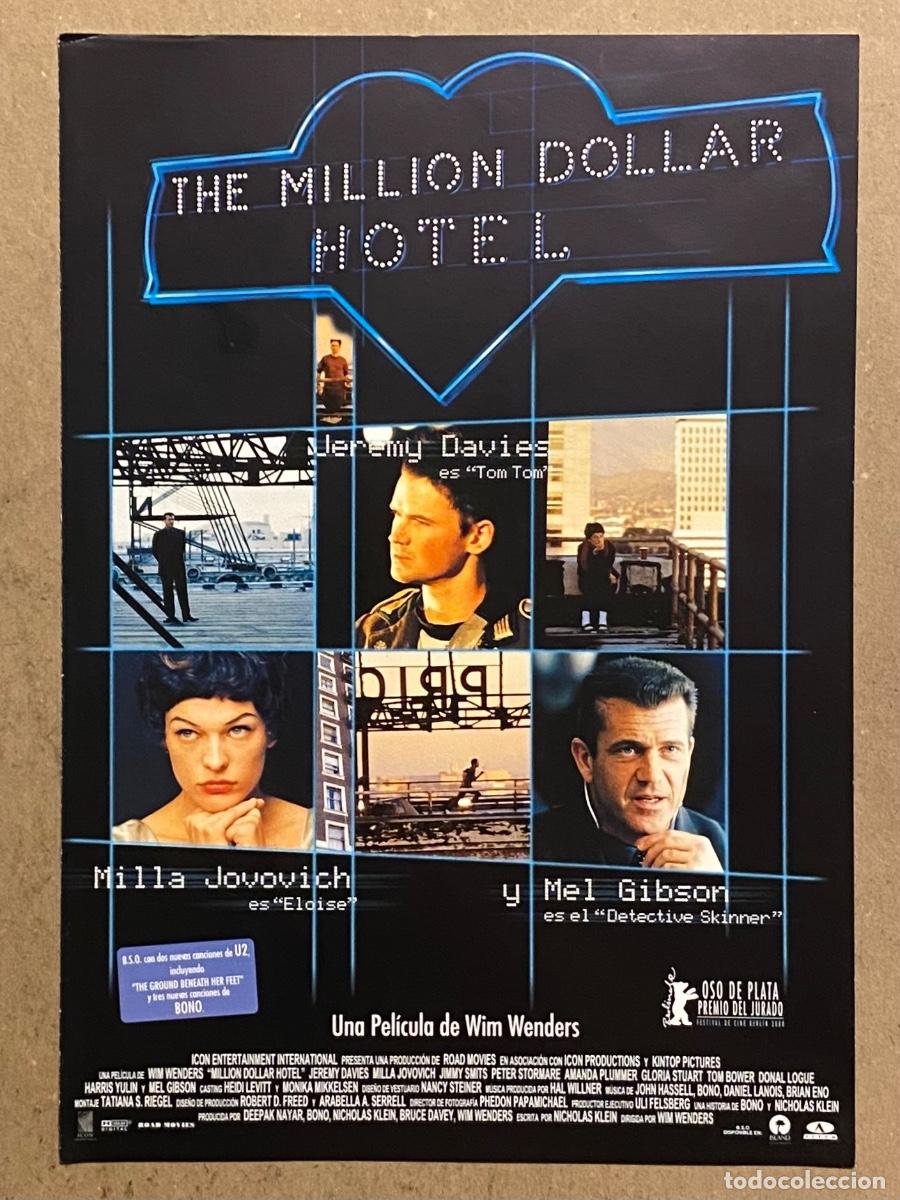 Cinema: THE MILLION DOLLAR HOTEL. GU&Iacute;A PROMOCIONAL DE LA PEL&Iacute;CULA DE MILLA JOVOVICH, MEL GIBSON,&hellip;
