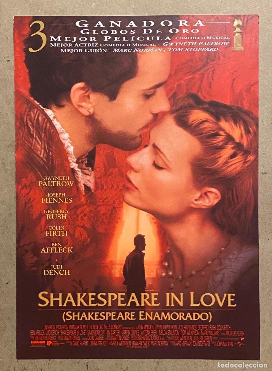 Kino: SHAKESPEARE IN LOVE. GU&Iacute;A PROMOCIONAL DE LA PEL&Iacute;CULA DE GWYNETH PALTROW, JUDI DENCH, BEN AFFLECK,&hellip;