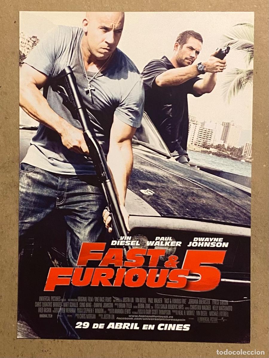Cinema: FAST & FURIOUS 5. GU&Iacute;A PROMOCIONAL DE LA PEL&Iacute;CULA DE VIN DIESEL, PAUL WALKER, DWAYNE JOHNSON,..