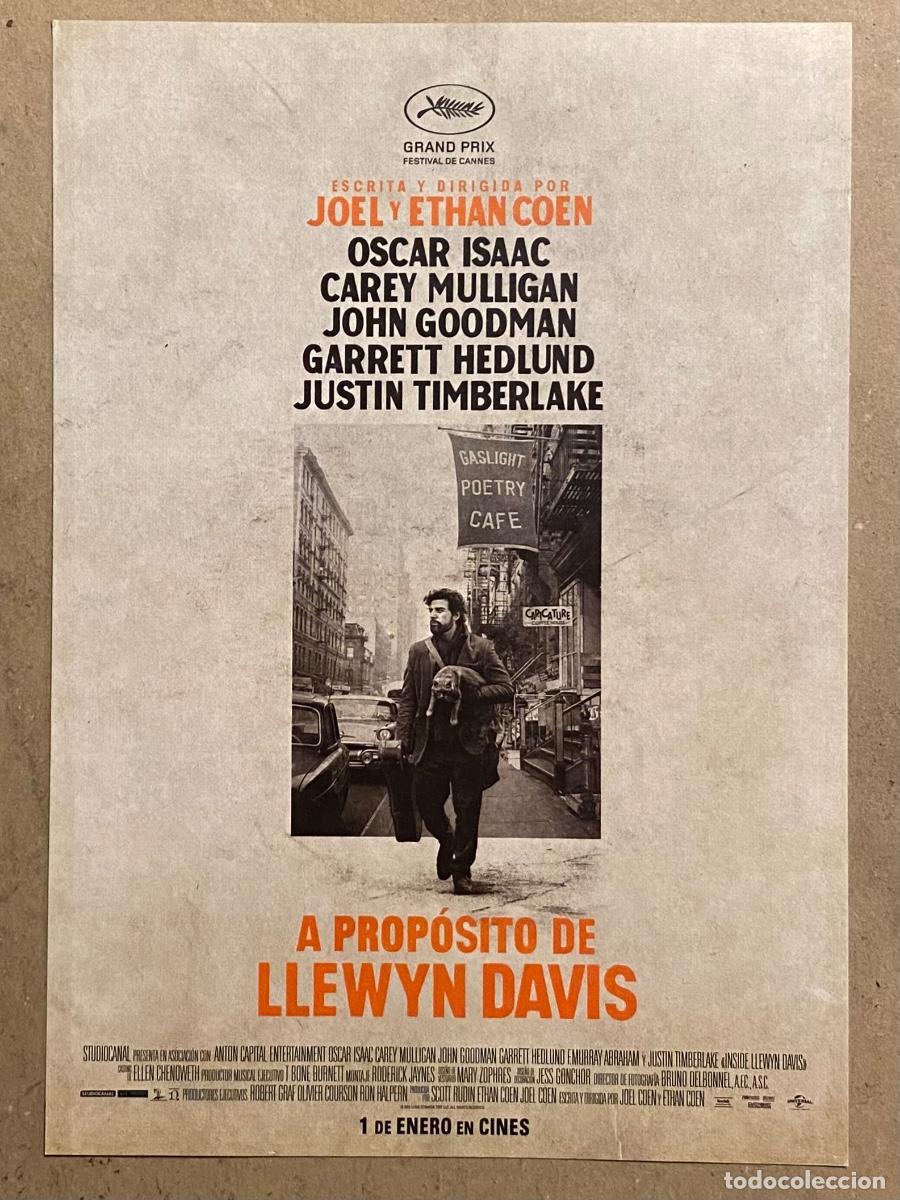Cinema: A PROP&Oacute;SITO DE LLEWYN DAVIS. GU&Iacute;A PROMOCIONAL DE LA PEL&Iacute;CULA DE JOEL Y ETHAN COHEN.