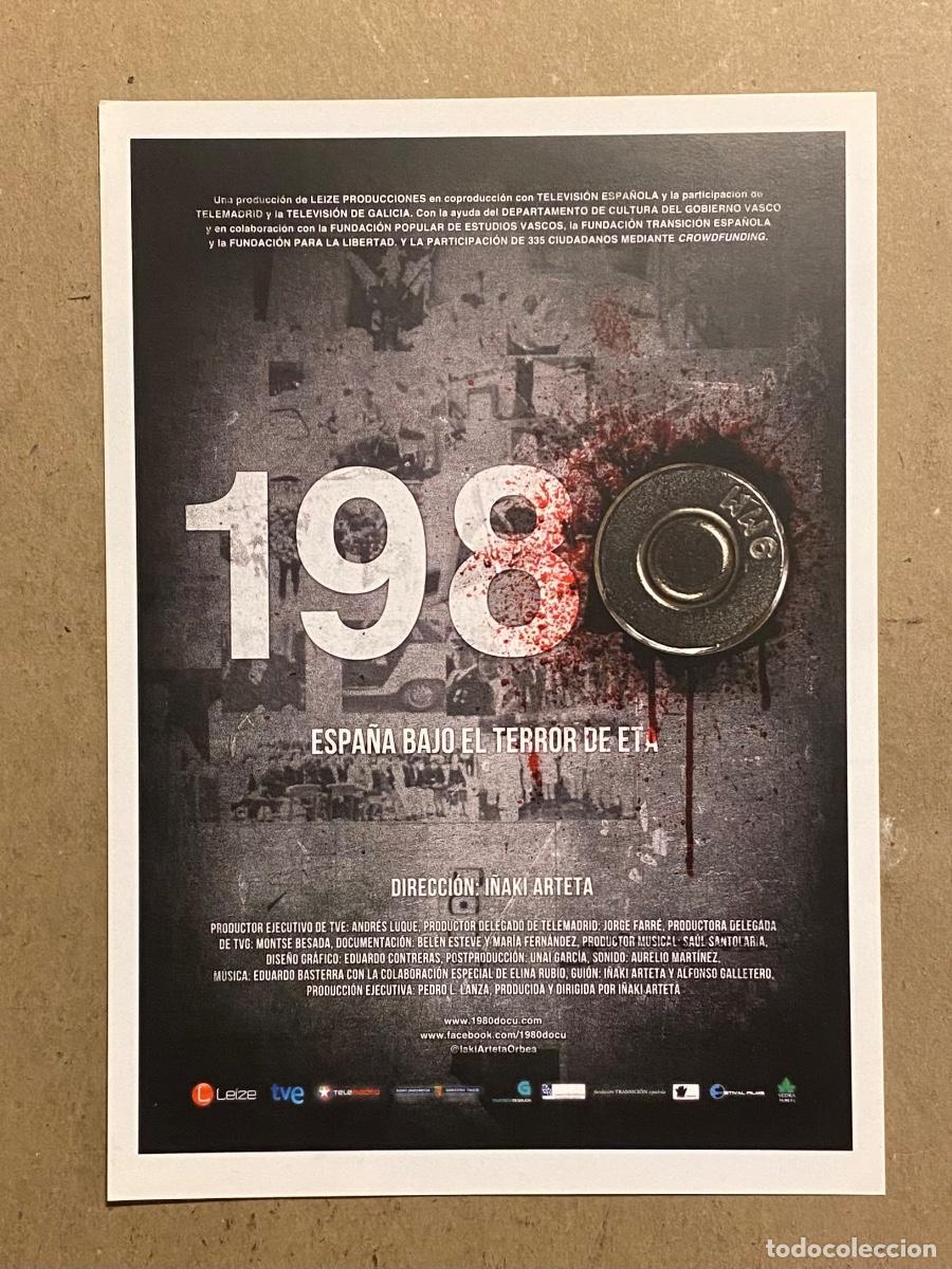 Cine: 1980 ESPA&Ntilde;A BAJO EL TERROR DE ETA. GU&Iacute;A PROMOCIONAL DE LA PEL&Iacute;CULA DE I&Ntilde;AKI ARTETA,&hellip;