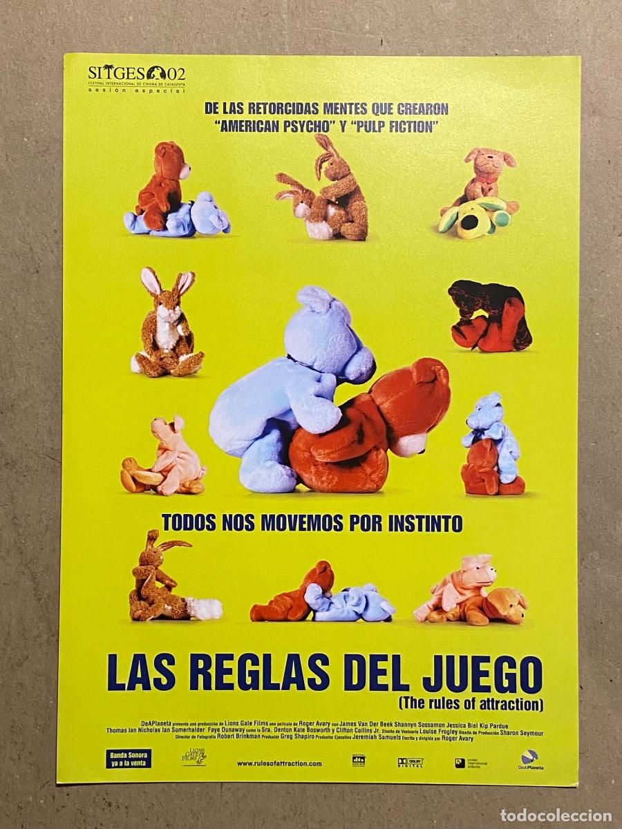 Cinema: LAS REGLAS DEL JUEGO. GU&Iacute;A PROMOCIONAL DE LA PEL&Iacute;CULA.