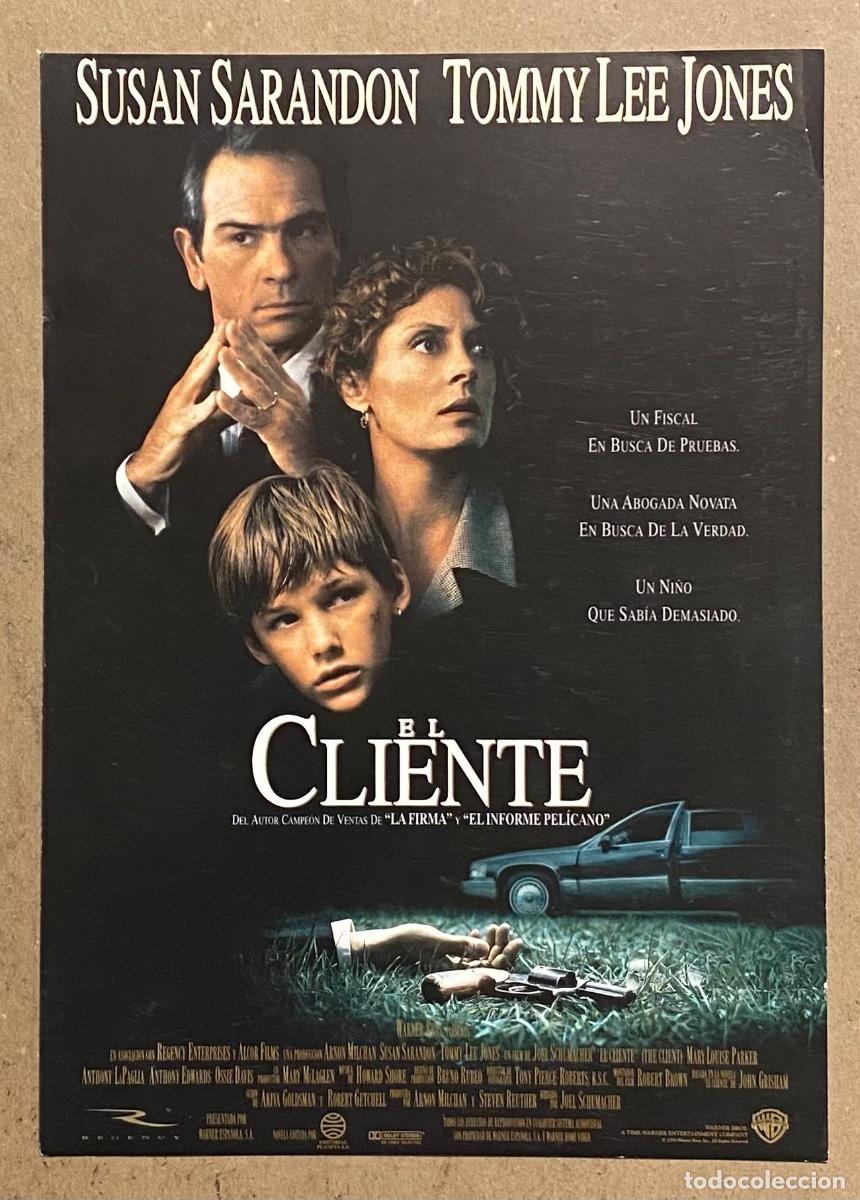Cinema: EL CLIENTE. GU&Iacute;A PROMOCIONAL DE LA PEL&Iacute;CULA.DE SUSAN SARANDON, TOMMY LEE JONES,&hellip;